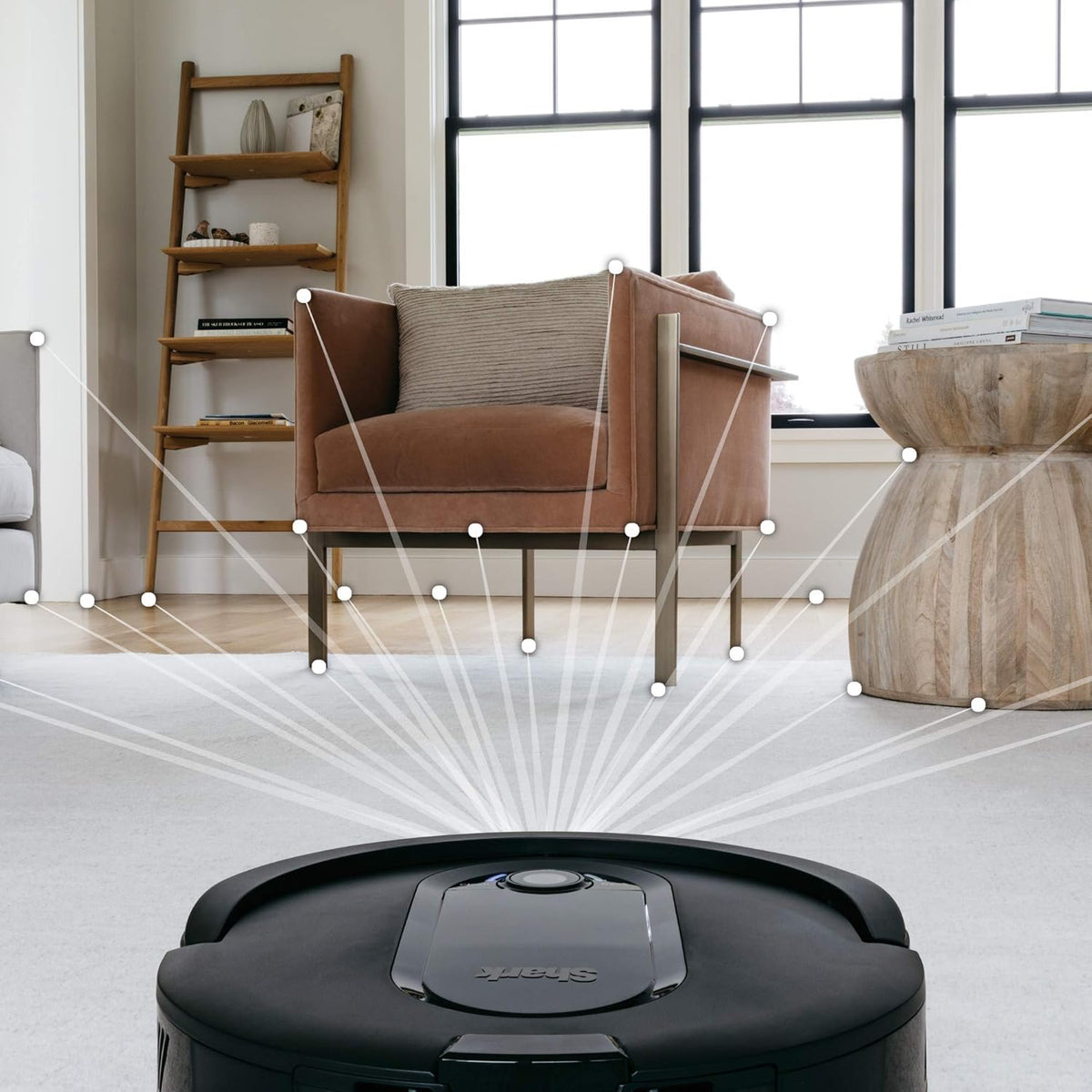 Black Wi-Fi Connected Robot Vacuum F67404