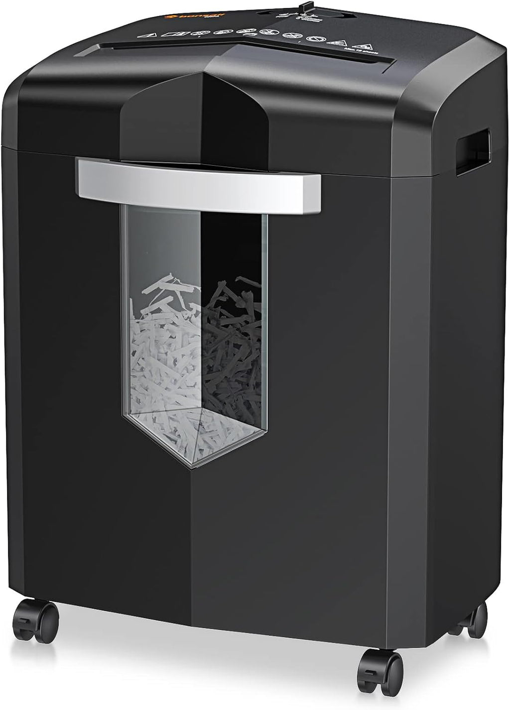 24-Sheet Cross Cut Paper Shredder with 4 Casters M511