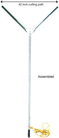 Crystal Blue Lake and Pond Weed Cutter with Blade Sharpener and Safety Gloves A907844