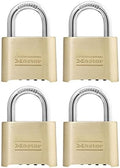 Padlock, Set Your Own Combination Lock, 2 in. Wide, Pack of 4 F4522