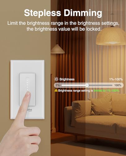 White 4 Pack Wi-Fi Smart Dimmer Switch D31598