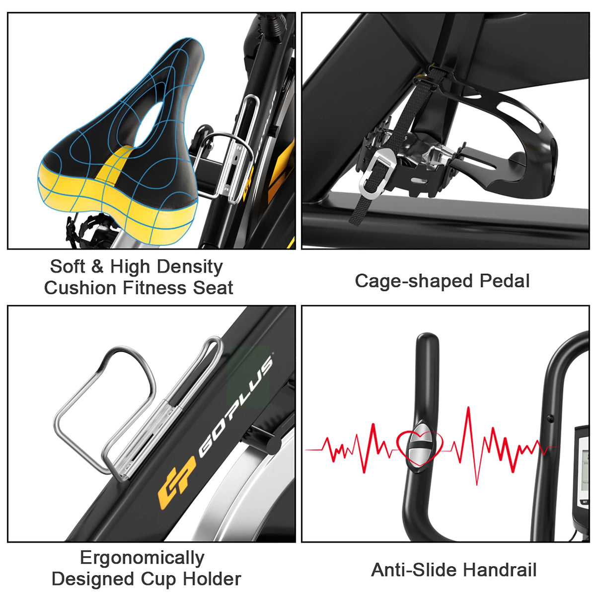 Indoor Cycling Bike Magnetic Exercise Bike Belt Drive W938