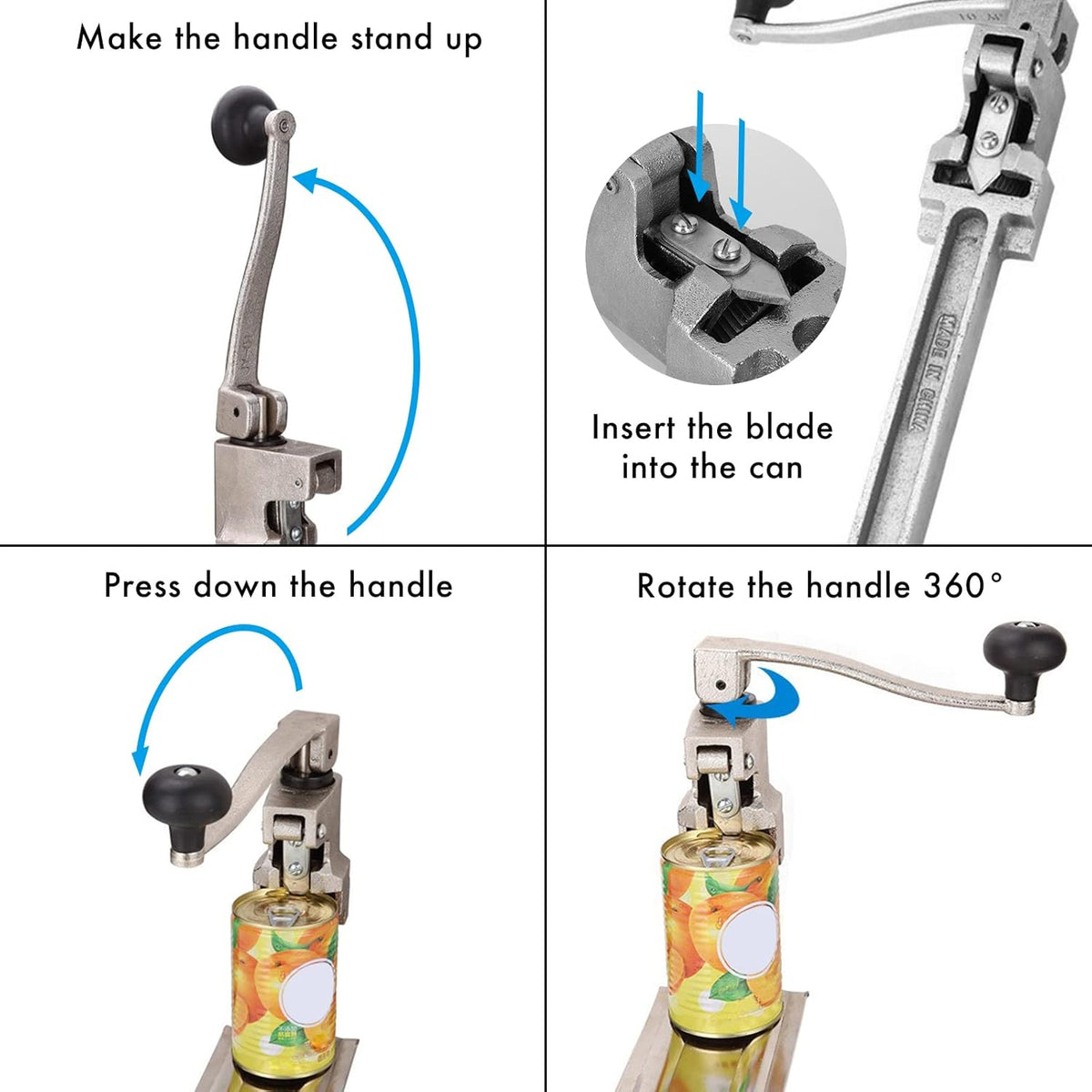 Commercial Manual Table Can Opener with Plated Steel Base I844