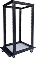 18U 4 Post Open Frame 19 inch Network Server Rack Adjustable Depth E246803
