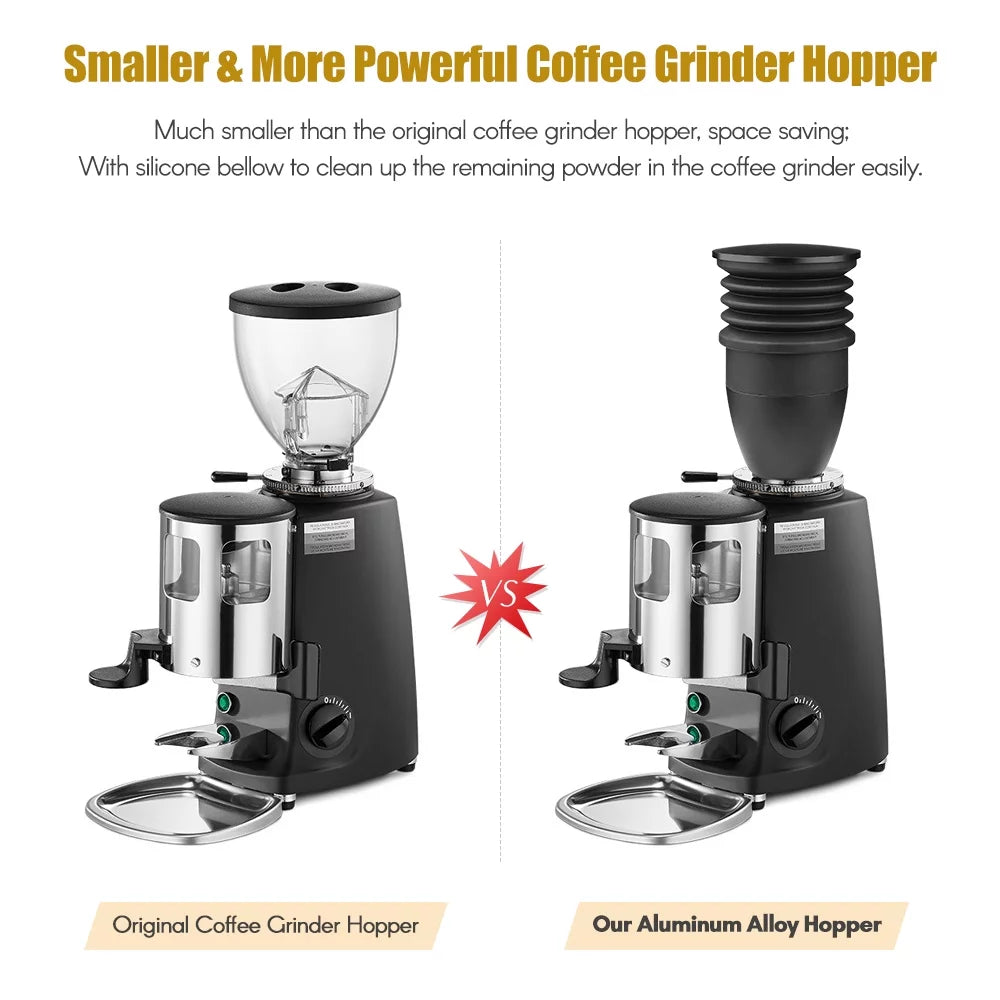 Aluminum Alloy Single Dose Hopper with Silicone Bellow Coffee Grinder Accessories X2573
