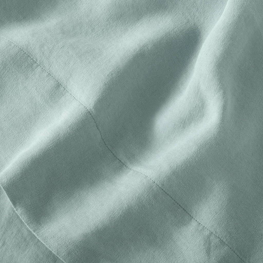 Sage Green Washed Hemp Solid Sheet Set C616
