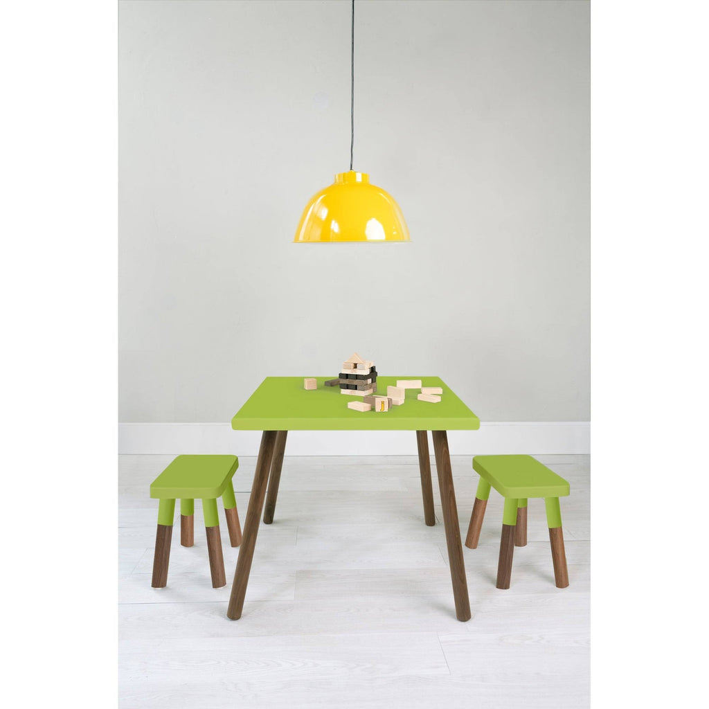 Orange/Walnut Wood Kids Chairs (Set of 2) P9779
