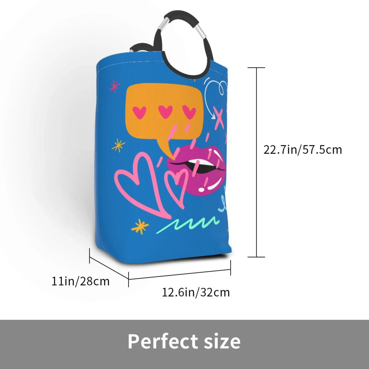 50L Rectangular Foldable Laundry Hamper V816084