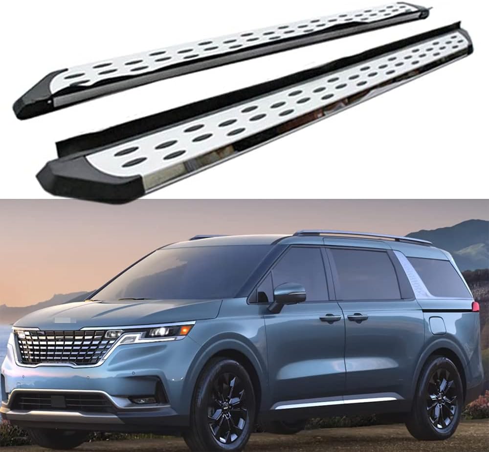 2PCS Running Boards Side Step Nerf Bars for KIA Carnival 2021 2022 Silver N10899