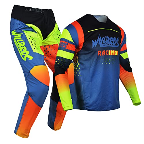 Motocross Jersey Pants Combo Dirt Bike MX Gear Set W6498
