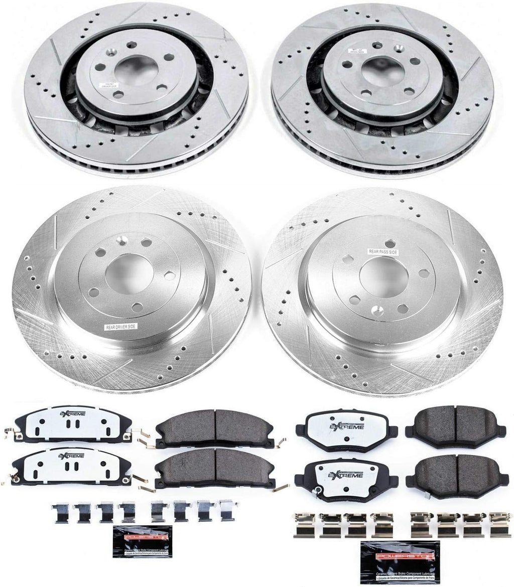 Front and Rear Carbon Fiber Ceramic Brake Kit T51254