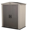 6x3 Outdoor Storage Shed Kit, Taupe & Brown R9645