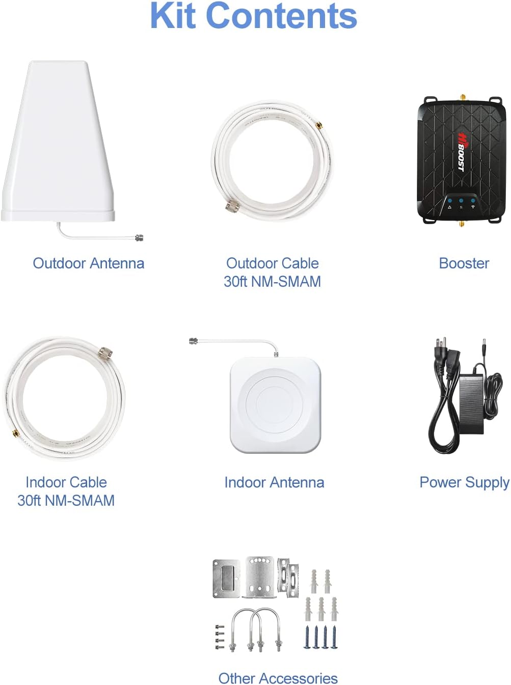 Cell Phone Booster, 1,500 sq ft, Boosts 5G/4G LTE C648573