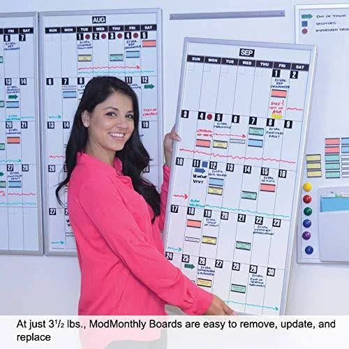 Magnetic Dry-Erase Whiteboard Set of 3 J817