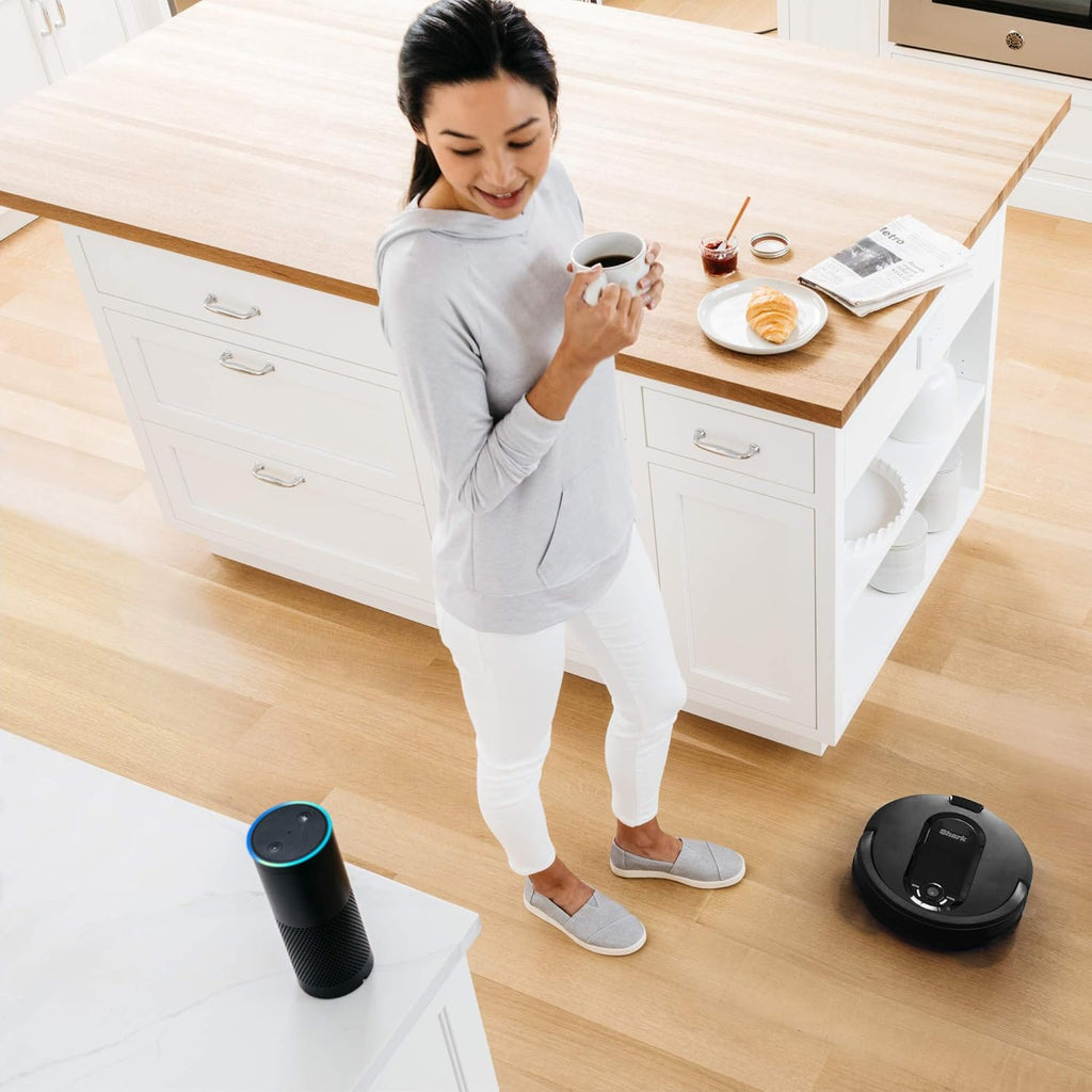 Black Wi-Fi Connected Robot Vacuum F67404