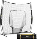 Portable Baseball and Softball Hitting Net, Black, 7 x 7 feet V155