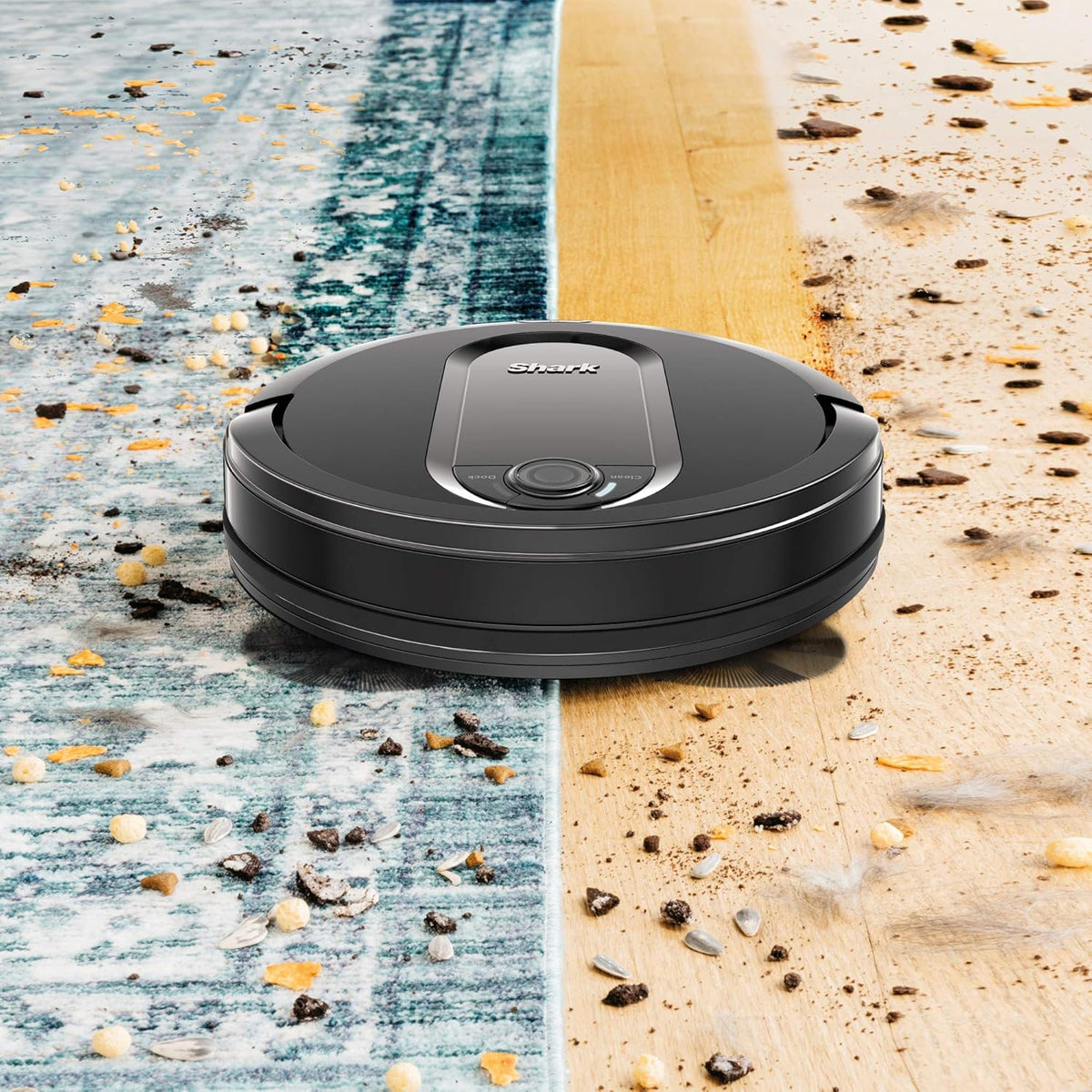 Black Wi-Fi Connected Robot Vacuum F67404