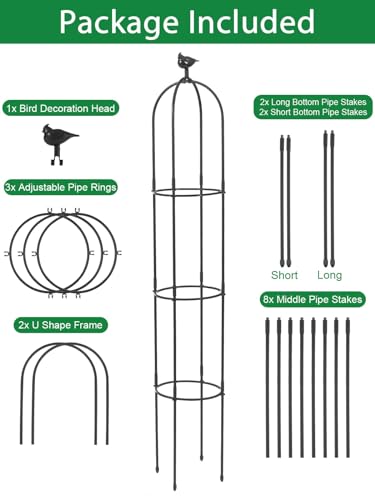 White Rustproof Metal Garden Trellis N438