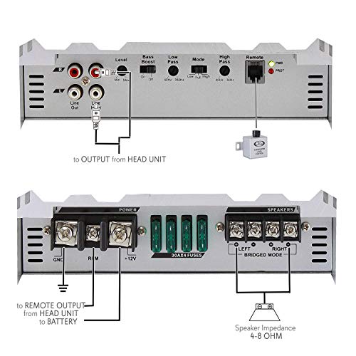 2 Channel Car Stereo Amplifier N1146