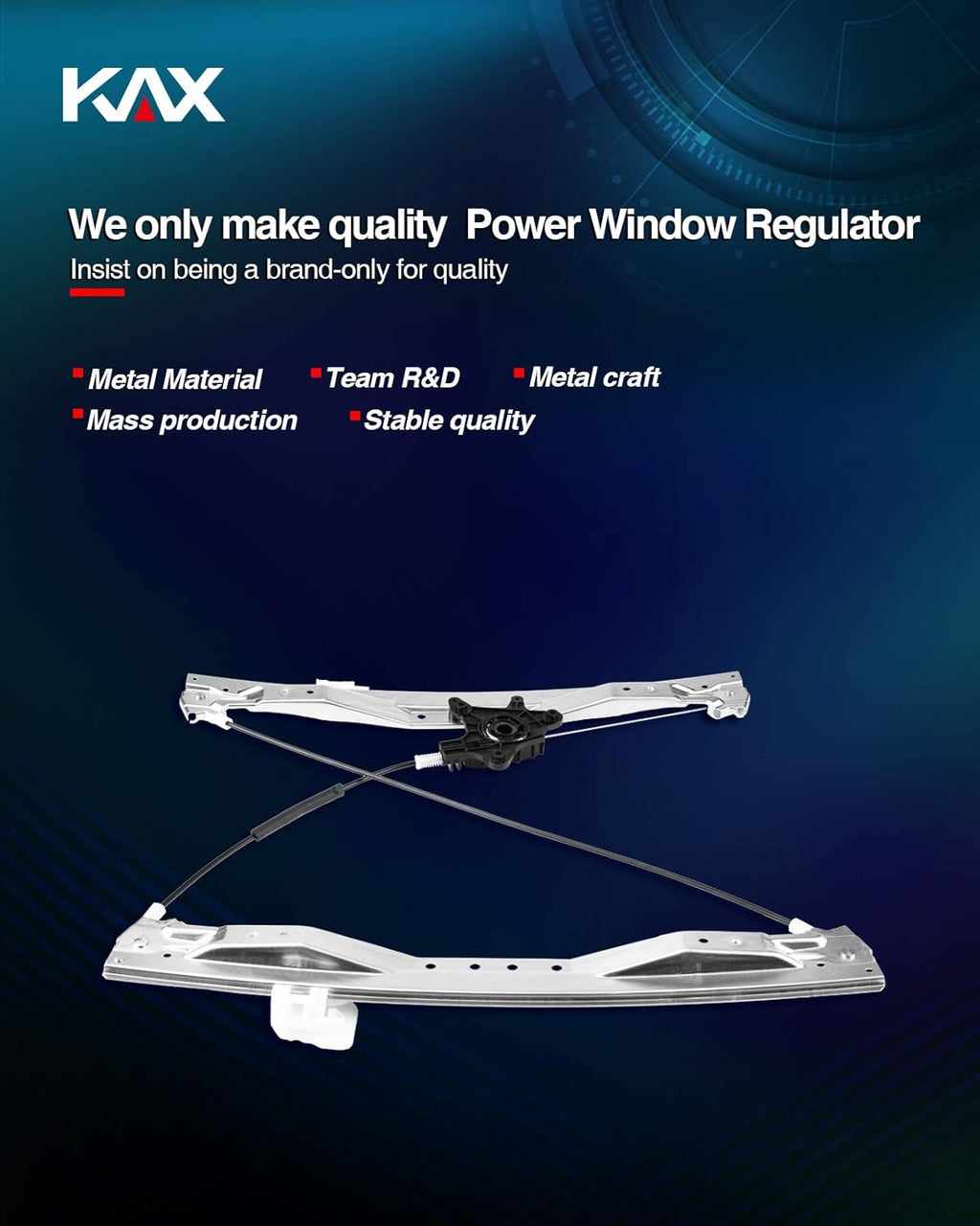 Power Window Regulator without Motor Front Right Passenger Side Pack of 2 B29310