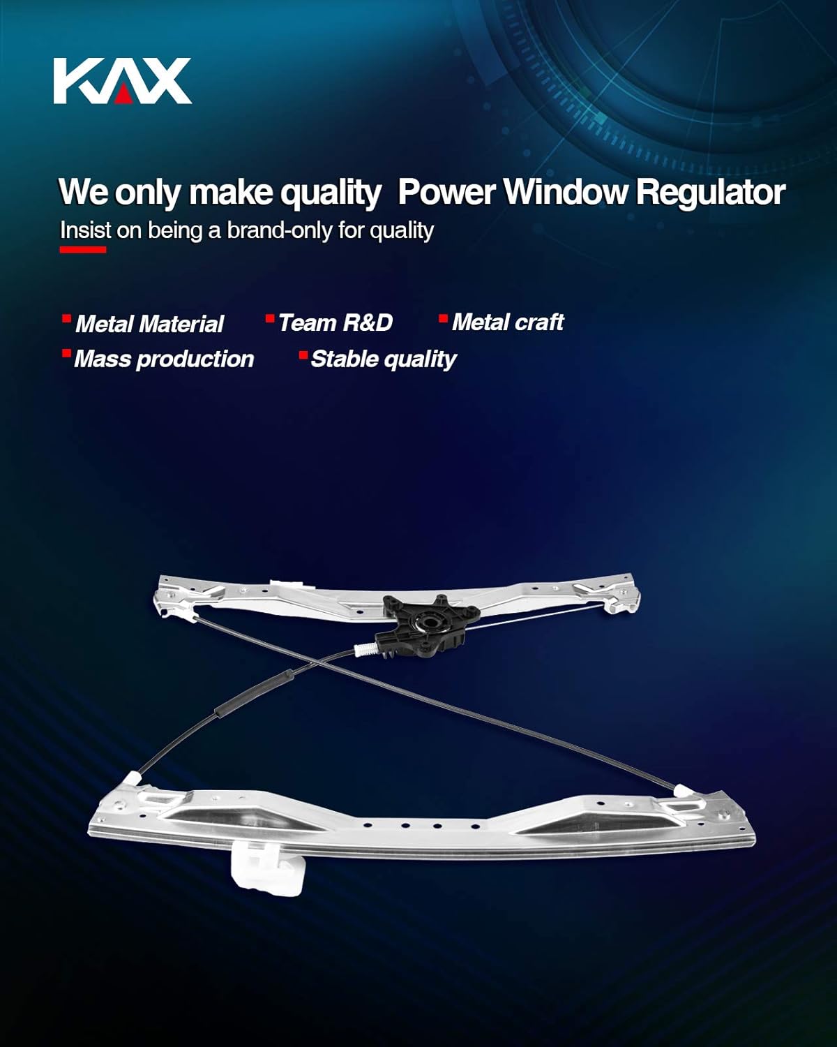 Power Window Regulator without Motor Front Right Passenger Side Pack of 2 B29310