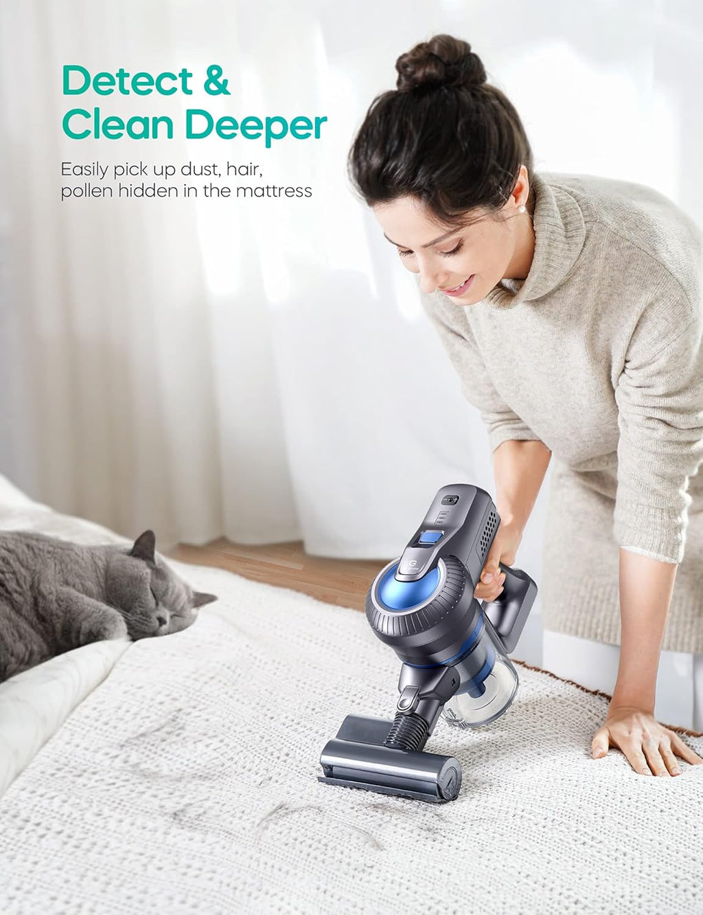 Cordless Stick Vacuum Cleaner 4 in 1 23000PA 200W V595