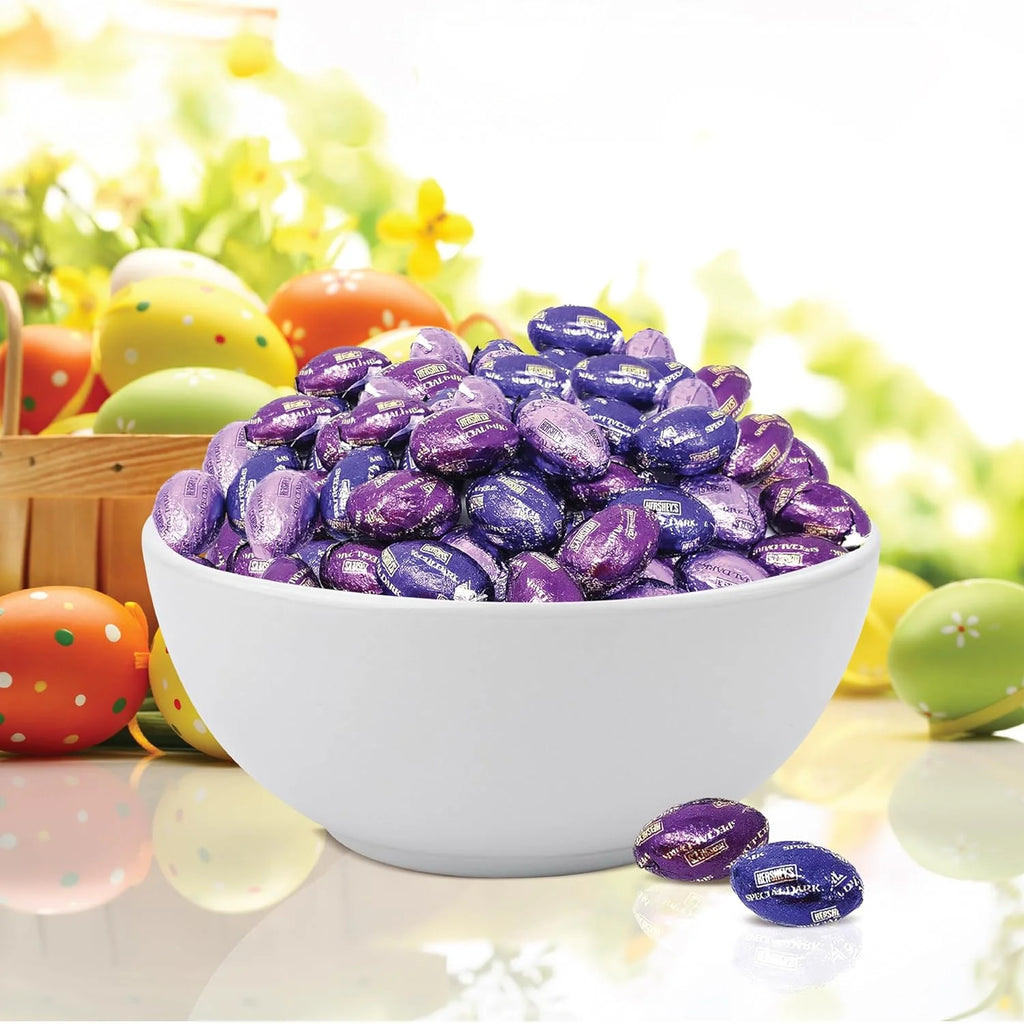 Purple Foil Chocolate Mini Eggs Candy, 2 Pounds R3437