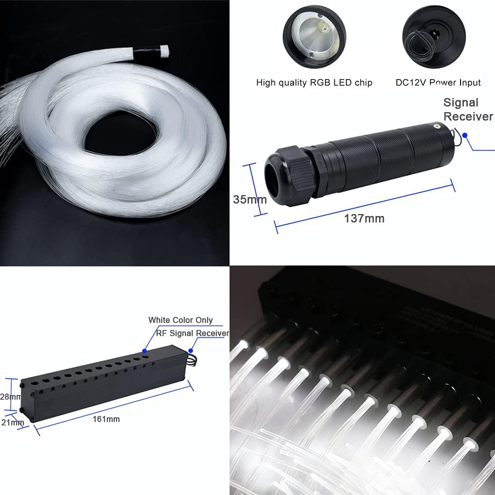 Bluetooth 6W RGBW LED Fiber Optic Star Ceiling Light Kit A126