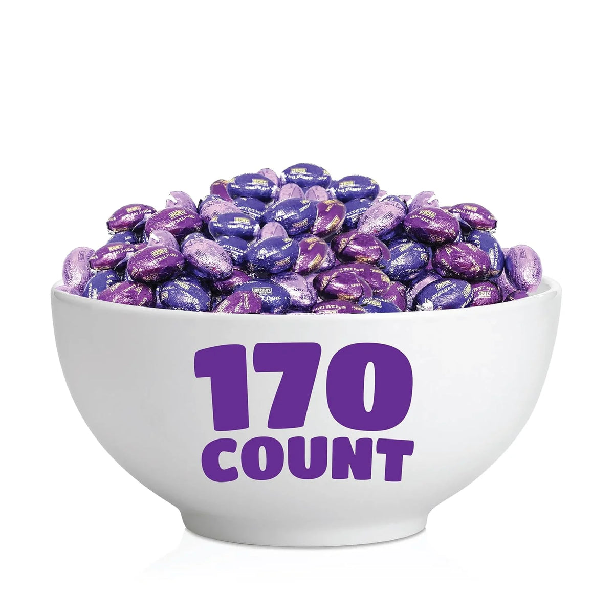 Purple Foil Chocolate Mini Eggs Candy, 2 Pounds R3437