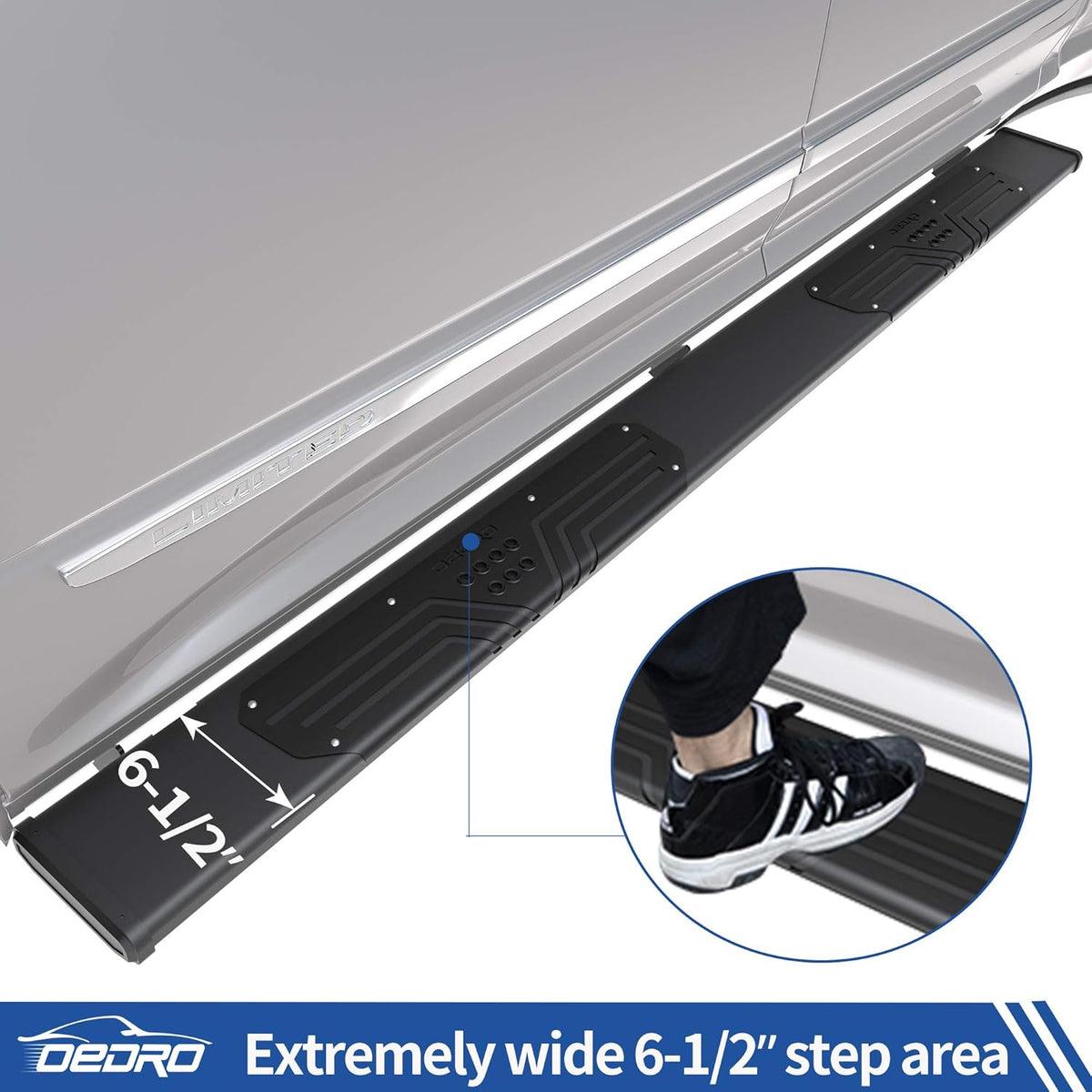Running Boards Compatible with Silverado/Sierra 1500 2500/3500 Double & Extd Cab A6414
