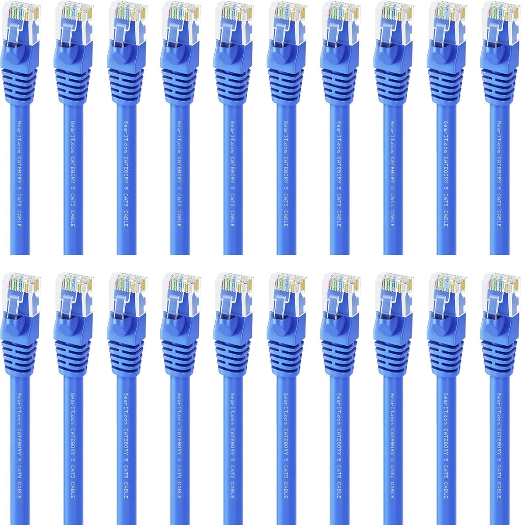 Cat5e Ethernet Patch Cable 7 Feet Blue O7690