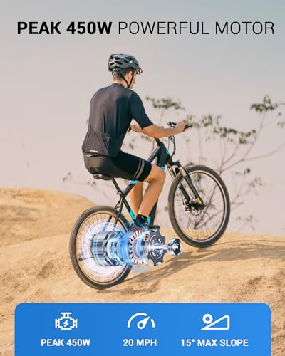 Electric Bike, 36V Removable Battery, 350W Brushless Motor, 26" Tires, 7-Speed X190