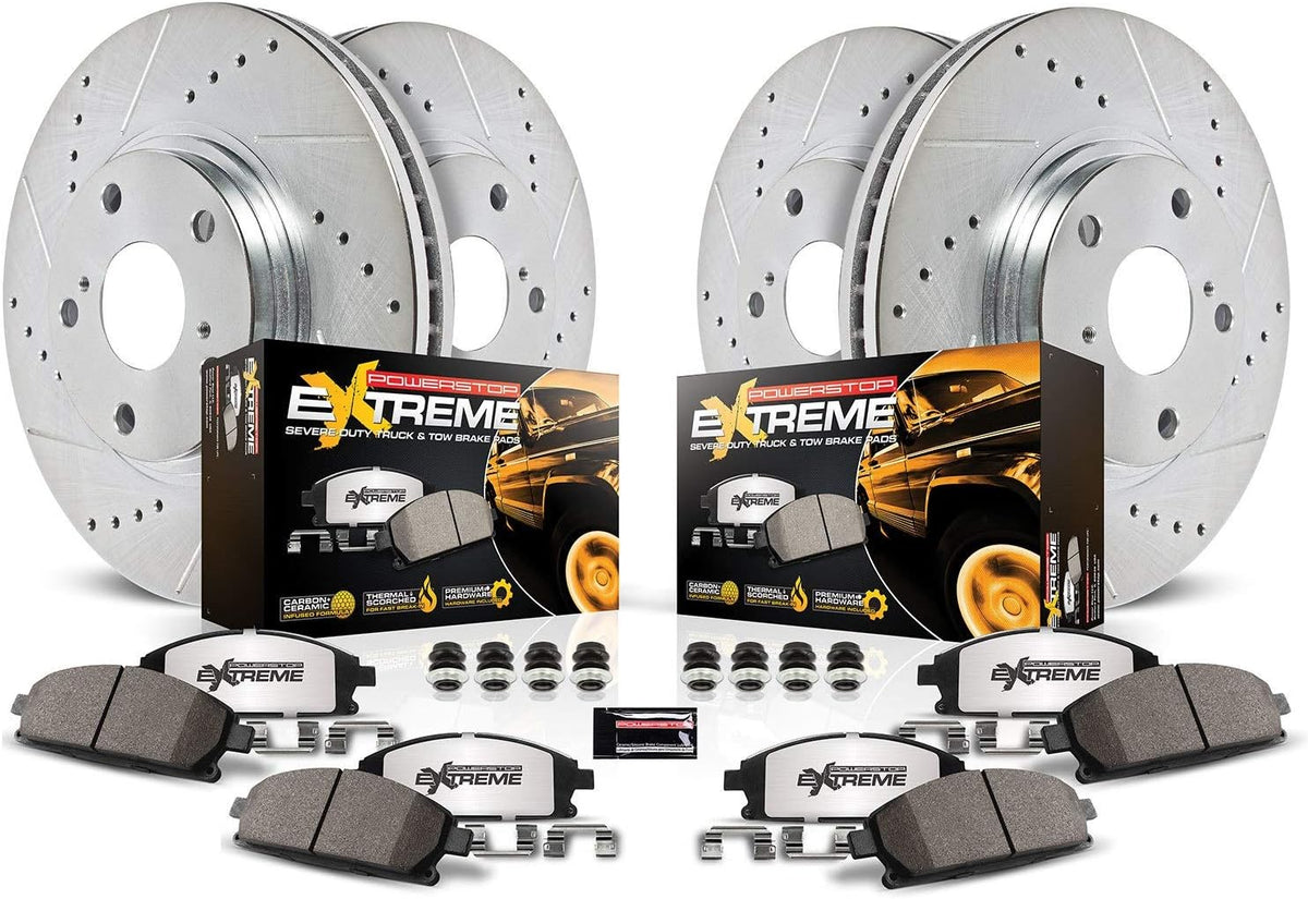 Front and Rear Carbon Fiber Ceramic Brake Kit T51254