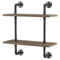 Floating Ladder Wall Shelf - 2-Tier P579