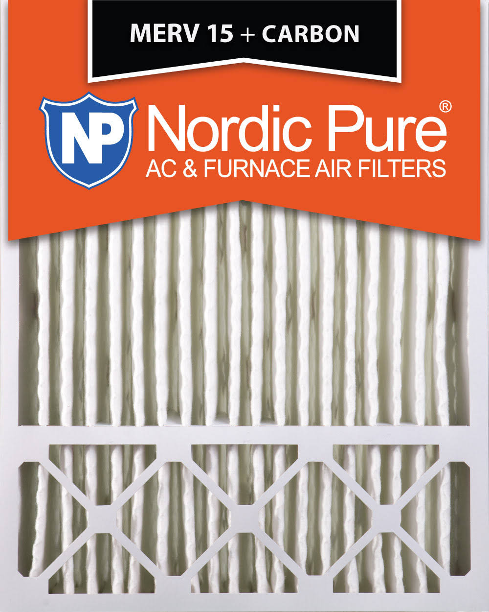 20x25x5 MERV 15 Pleated Carbon Air Filter 1 Pack Z5778