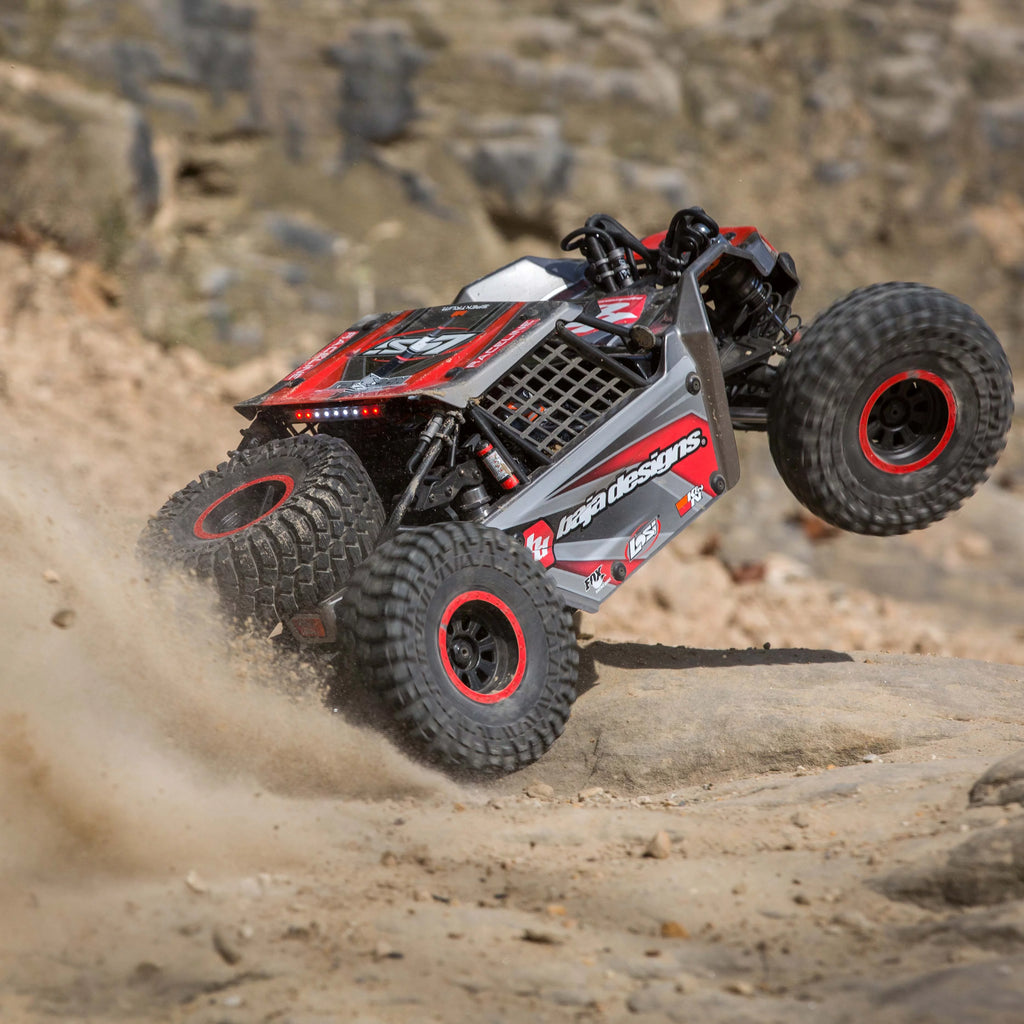 Gray 4 Wheel Drive Brushless Rock Racer RC Truck D35591