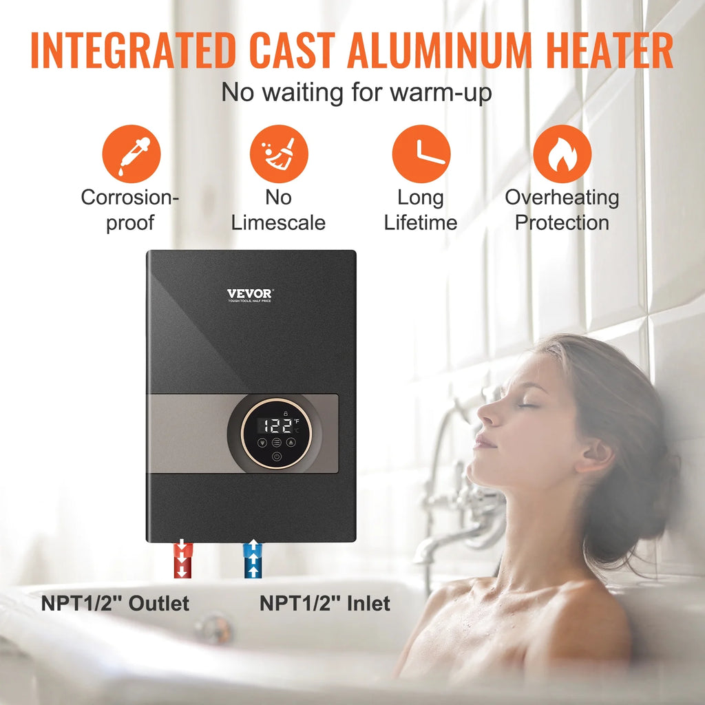 8KW Instant Hot Tankless Electric Water Heater T183