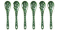 Green Ceramic Spoons Set of 6 R636