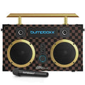 Retro Bluetooth Boombox with Rechargeable Lithium Battery, Carrying Strap & Mic Y88339