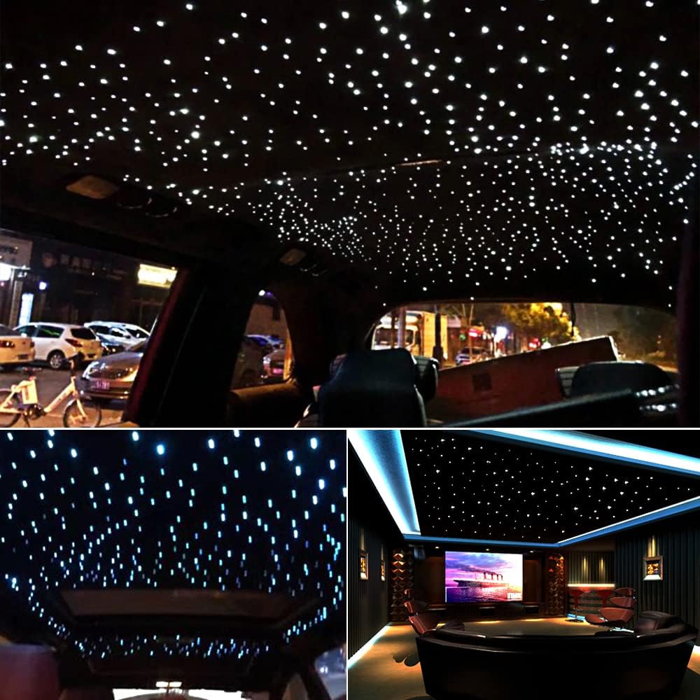 Car Use Bluetooth 6W RGB LED Fiber Optic Light Star Ceiling Kit A41815