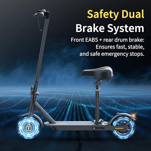 Electric Scooter with Folding Dual Braking Dual Suspension D44761