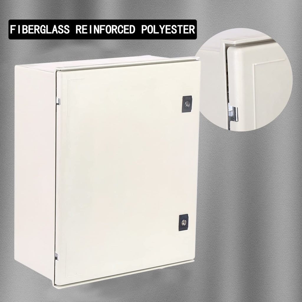 Fiberglass IP65 Weatherproof Wall-Mounted Electrical Enclosure Box N3216