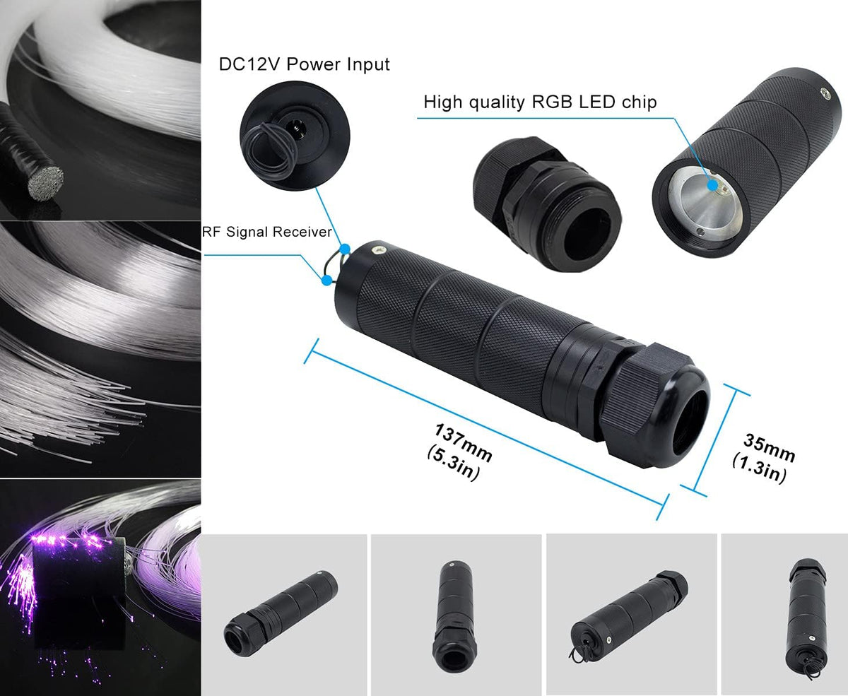 Bluetooth 6W RGBW LED Fiber Optic Star Ceiling Light Kit A126