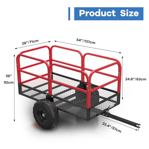Heavy Duty Steel Dump Cart with 1700-Pound Capacity S6521