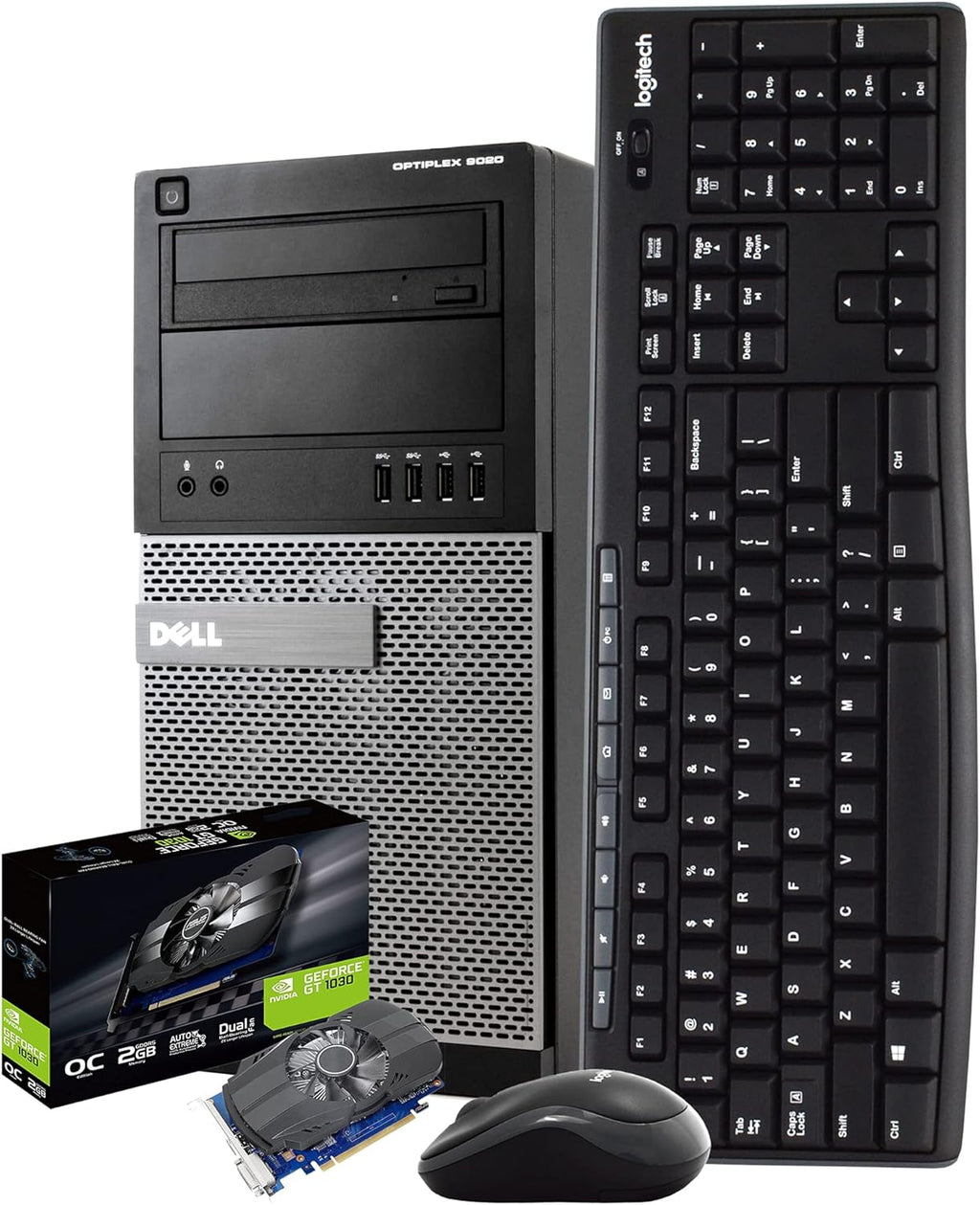 16GB 500GB SSD Nvidia GT1030 WiFi Windows 10 HDMI Gaming PC T53328