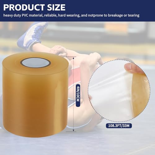 6 Rolls 4" x 108' PVC 7 Mil Seam Cover Tape W867