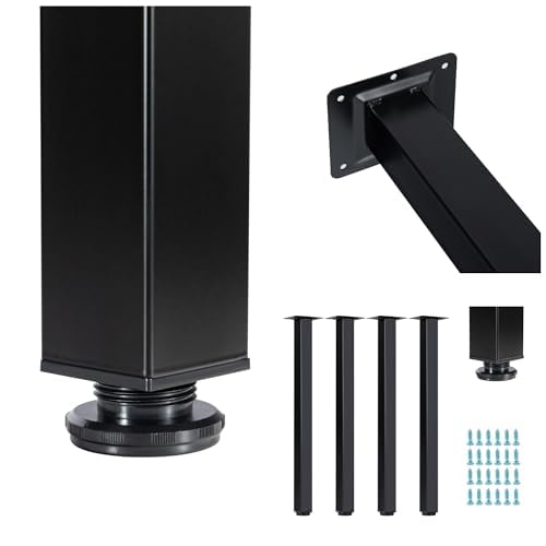 Set of 4 Adjustable Metal Table Legs H76788