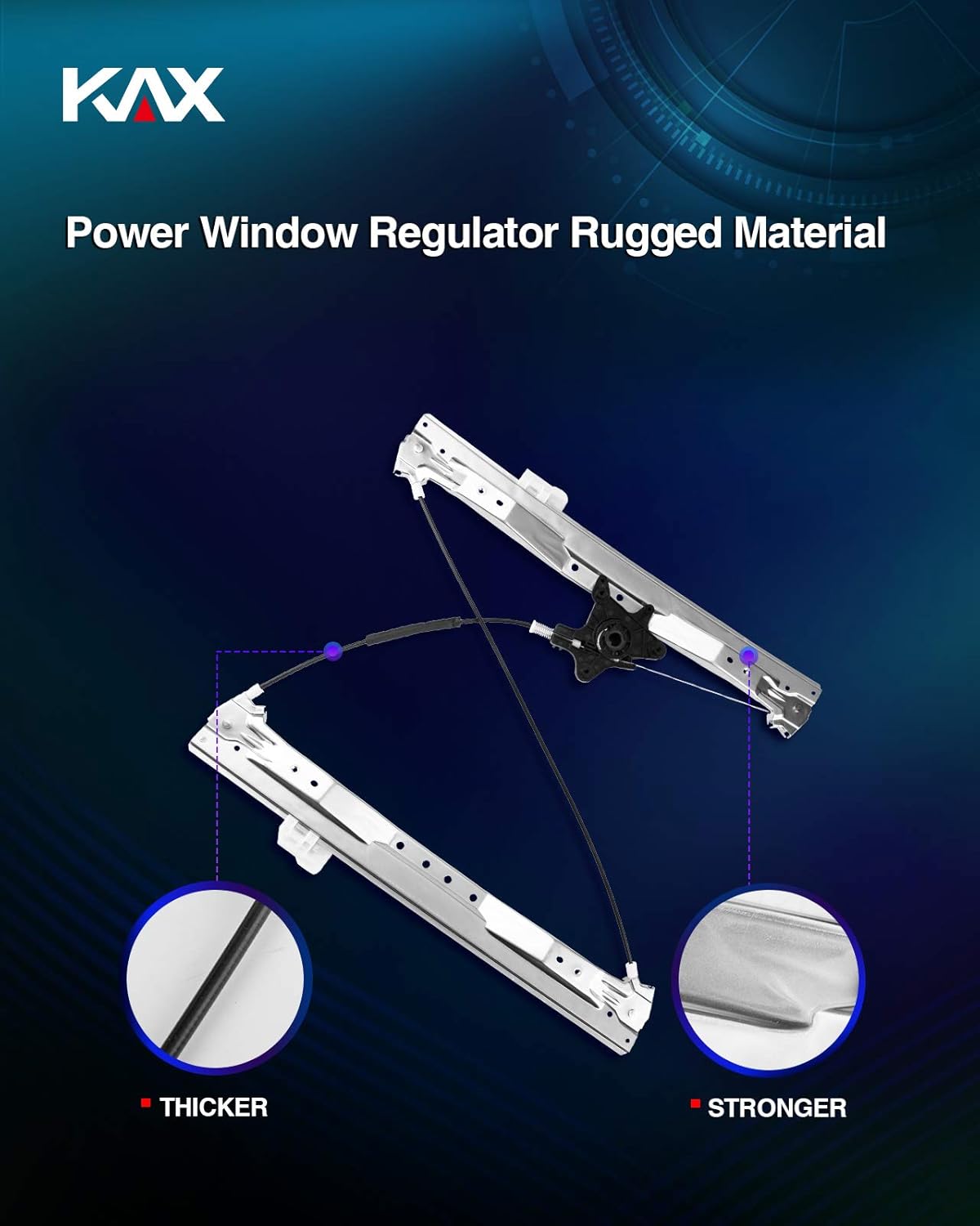 Power Window Regulator without Motor Front Right Passenger Side Pack of 2 B29310