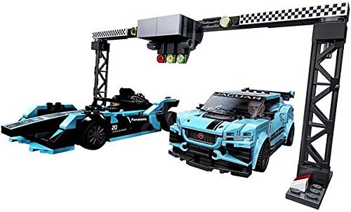 LEGO Speed Champions Formula E Panasonic Jaguar Racing Gen2 car and Jaguar I-PACE eTROPHY 76898 Building Kit (564 Pieces), Multicolor B5964