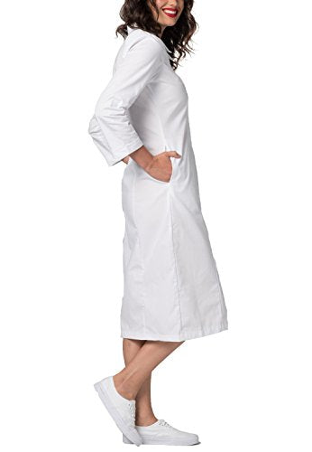 Embroided Collar Scrub Dress G372